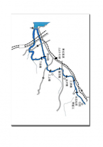 現地検証用地図上下流